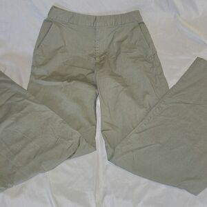 The Limited Green Wide Leg Pants with Buttons In The Back To Tighten